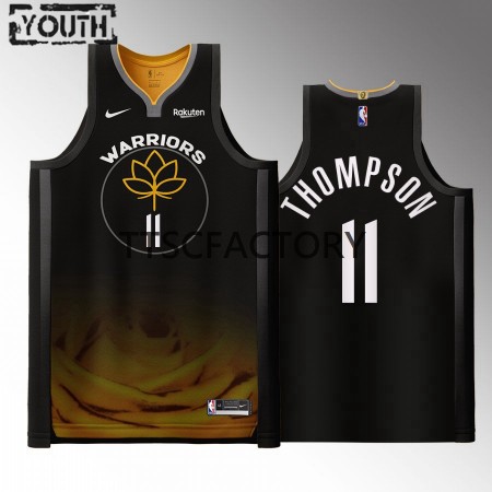 Maillot Basket Golden State Warriors Klay Thompson 11 Nike 2022-23 City Edition Noir Swingman - Enfant